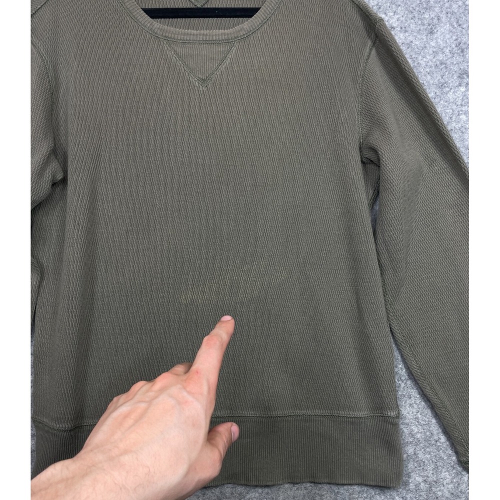 RRL Double RL Ralph Lauren Sweatshirt Mens L Green Pullover Crewneck Cotton Read - Picture 2 of 13